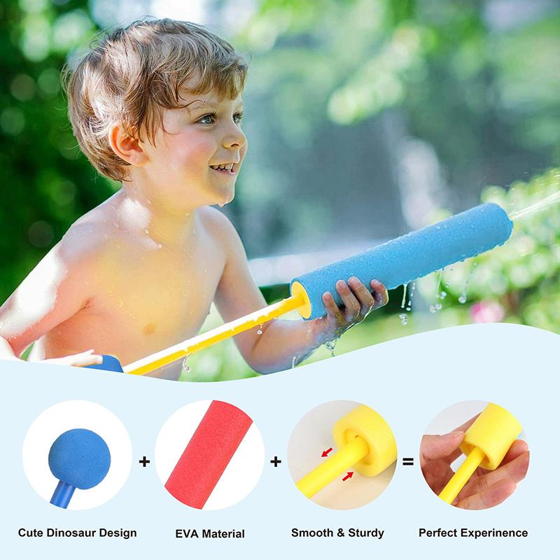 1-6PCS/Pack EVA Water Blaster Mixed Colors Foam Water Gun Portable Water Spray  Outdoor Pool Beach Garden Party Rewards Gift ZYF