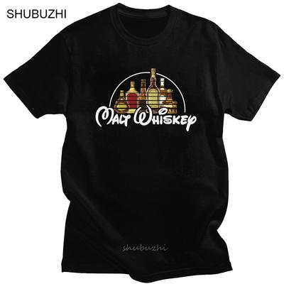 Summer Round Neck 3D Whiskey Print Top Fashionable Casual Short Sleeved Men's T-shirts