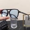 Double Beam Sunglasses Fashion Trend Box Sunglasses Retro Uv Protection Personalized Glasses S24083