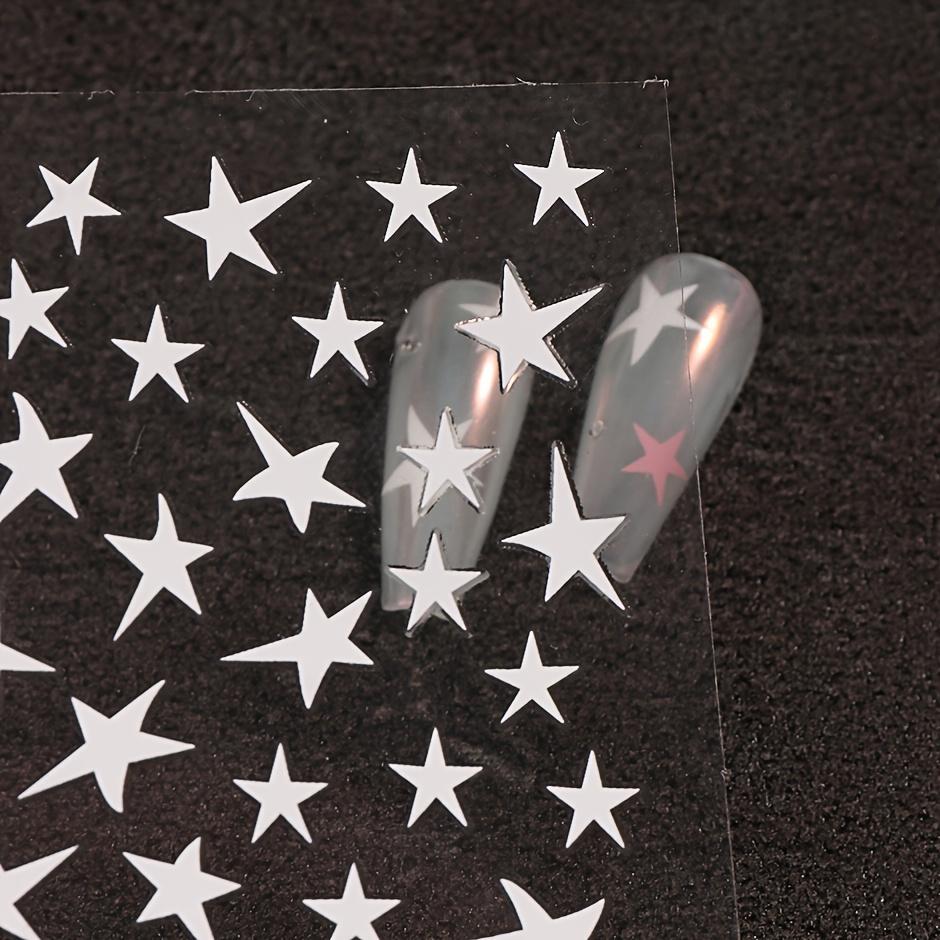 1pc, Irregular Five-pointed Star Sweet Cool Trendy Nail Stickers, Suitable for Women and S DIY Manicure, Wedding
