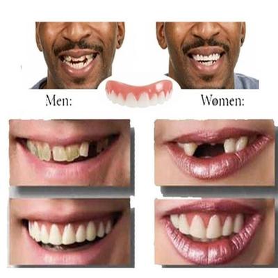 Perfect Smile Veneers Silicone Faux Instant Dental Care Secure Veneers of Natural Oral Hygiene Teeth
