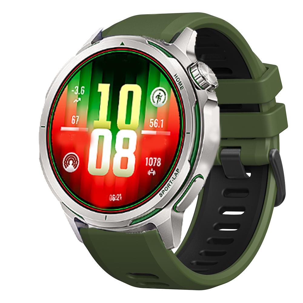 Quick Release 22mm Two-Tone Sport Silicone Wrist band For HUAWEI WATCH GT Runner2 Strap For HUAWEI GT6 GT5 GT4 GT3 46mm bracelet