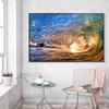Landscape Oil Painting Color Surfing Art Poster Gift Canvas Painting Living Room Corridor Home Decoration Mural No Frame