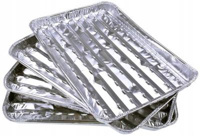 Tacki Aluminiowe Grill Duża 4 Szt.