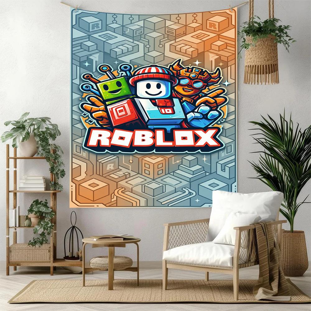 Roblox Wall Decor Tapestry Art For Pet Memorial Birthdaywedding Party Backdrop Family Gift