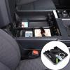 Black ABS Center Armrest Storage Box Organizer Tray For Toyota Tundra