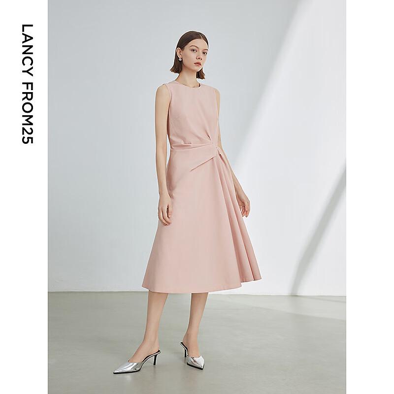 LANCY Sleeveless Chic A-Line Midi Dress