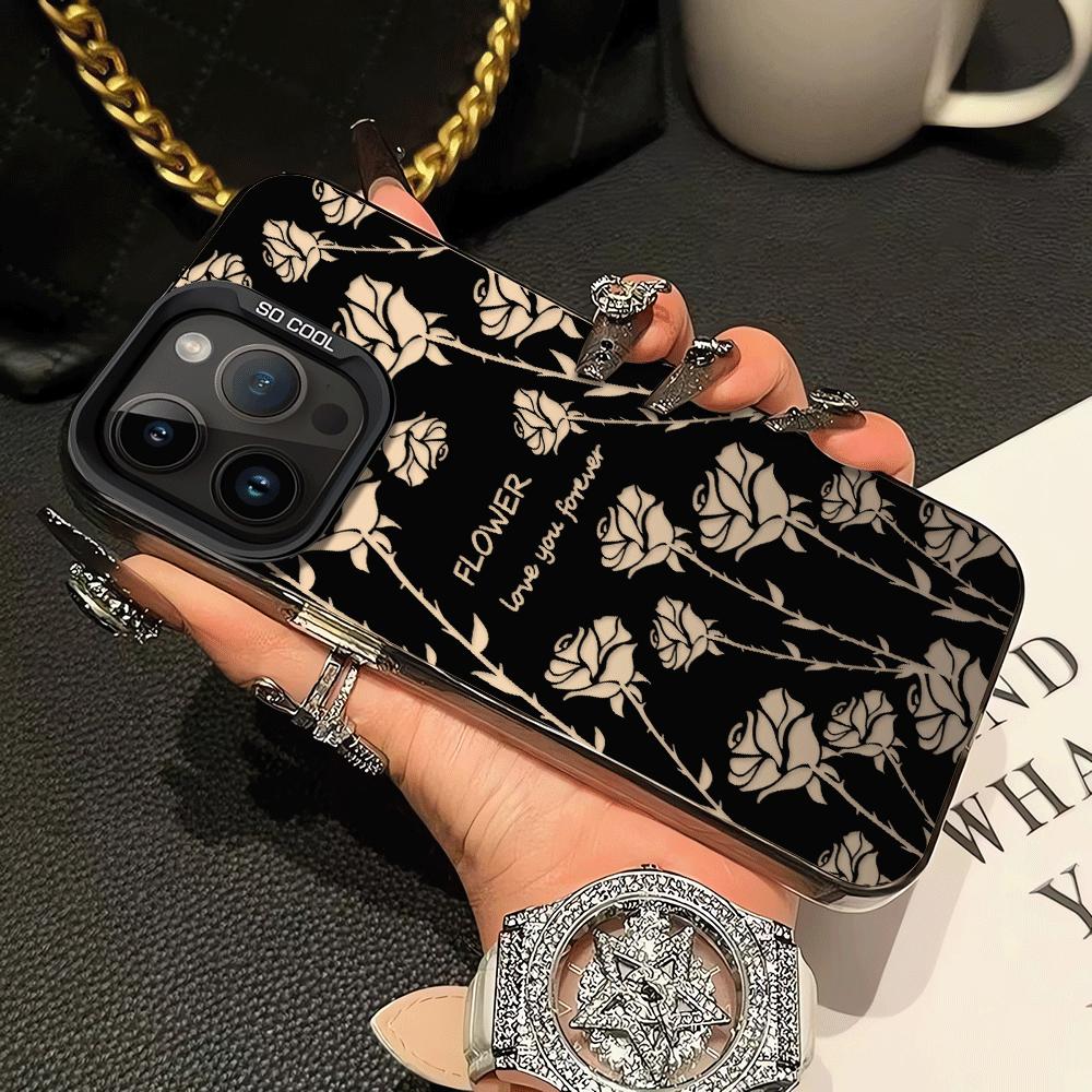 Case for iPhone 17 Pro Max 16 11 14 Plus 17e 15 Air 12 Pro 13 Phone Cover Creative Flower Art