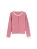 [Ge Ming] Women's Retro Color Block Patchwork Knit Cardigan - Fake Two-Piece Long Sleeve Top for Autumn, Y8810F