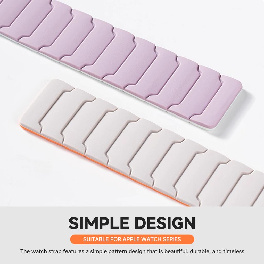 Silicone Magnetic Strap for Apple Watch Band Ultra 3 49mm Series 11 46mm 9/8/7 45 41mm Sport Bracelet IWatch 6 5 4 SE3 44mm 40mm
