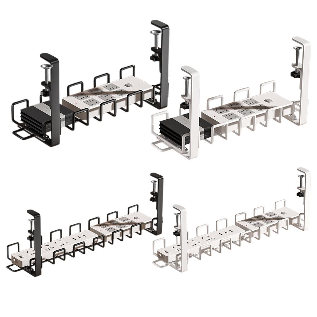 Kabelwanne unter dem Schreibtisch Kabelmanagement Untertisch Steckdosen Hängehalter Steckdosenleisten Aufbewahrungsregal Kabel für Büro Wohnzimmer