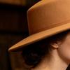 Sophisticated Lady Hat Flat Top Fedora Hat, Wool Blend Derby Cap, Retro Jazz Chic Vacation Travel Wide Brim Felt for Women, Events & Daily Wear Casual