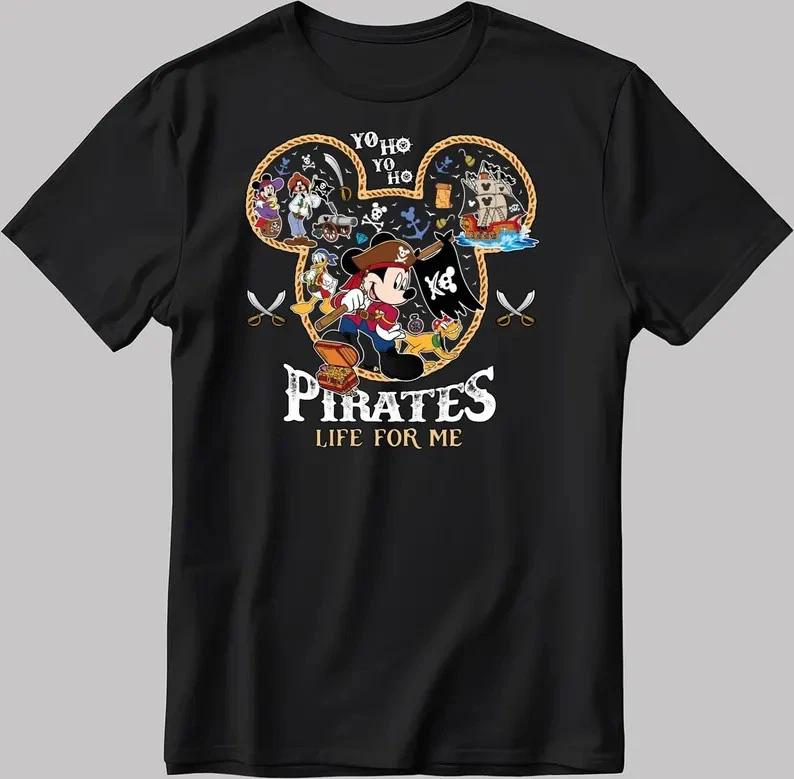 Pirates Life For Me Mouse Black TShirt S