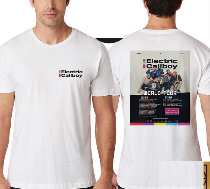 

Electric Callboy Мировой тур 2025-2026 Даты тура Двусторонняя унисекс футболка XL