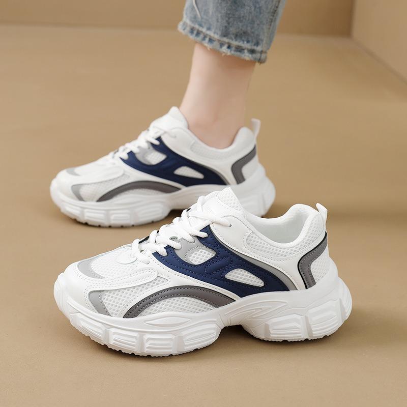 Platform running sneakers women's spring and autumn new student casual shoes fashion white shoes