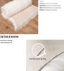 Australian Faux Wool Sofa Cushion - European Style Sheepskin-Shaped Plush Carpet for Living Room, Bedroom, and Bay Window.