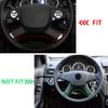 1 PC For Mercedes Benz E-Class 2009-2012 2013 (W212) Simulated Carbon Fiber Steering Wheel Trim Cover Sticker
