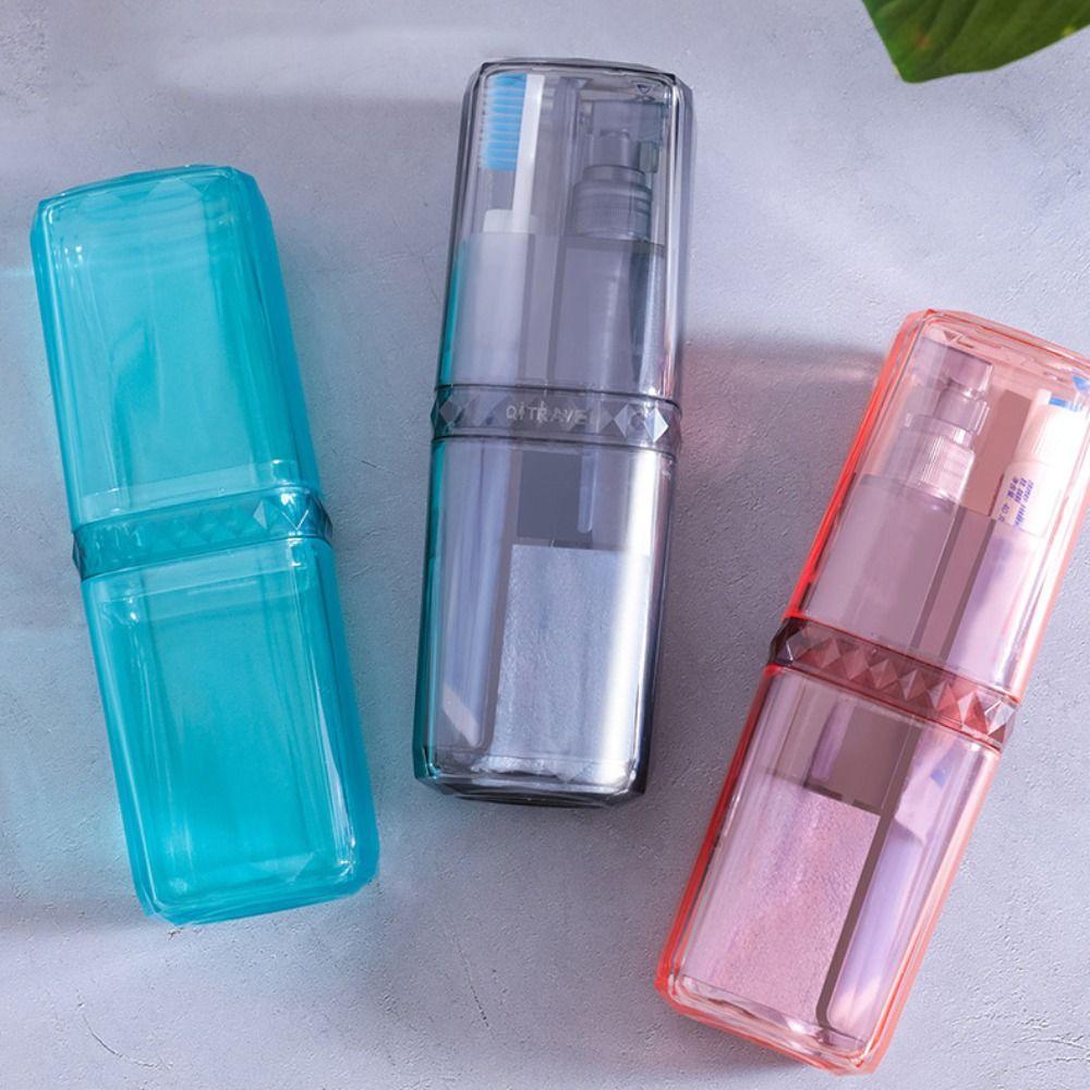 6 in 1 Travel Toothbrush Cup Fall-resistant Toothbrush Case Travel Mouthwash Cup  Business Trip