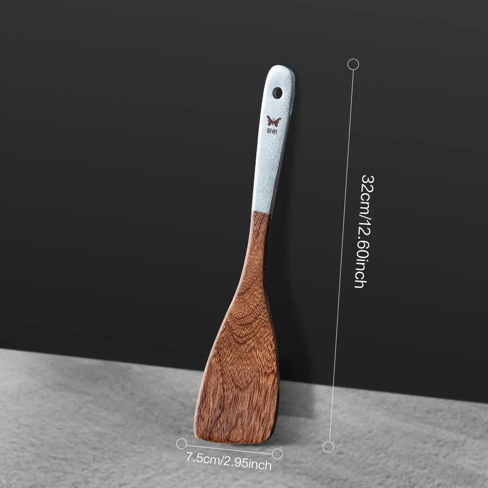 Wooden Spatula Non Stick Pan Special Stir Fry Shovel Wooden Pan Shovel Heat-resistant Wooden Spoon Kitchen Cooking Utensils