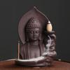 Zisha Sandalwood Backflow Incense Burner Waterfall Aromatherapy Ceramic Zen Sculpture Home Decor Ornament