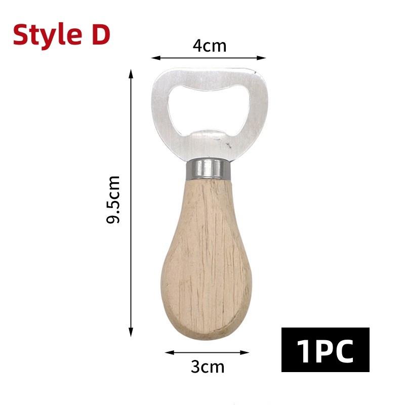 1-10Pcs Beer Can Opener Wooden Bottle Opener Household Kitchen Bar Tools for Home Handle Handheld Wine Wedding Favors Bar