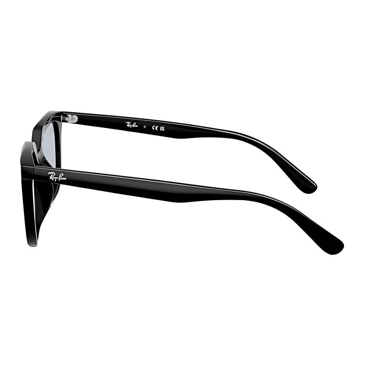 RayBan Original Logo Design Propionate Square Frame Irregular Sunglasses Unisex Couple Black