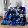 Fashion Billie Eilish Singer Star Flannel Blanket Soft Warm Throw Blanket for Bedroom Living Room Bed Travel Camping Picnic Gift