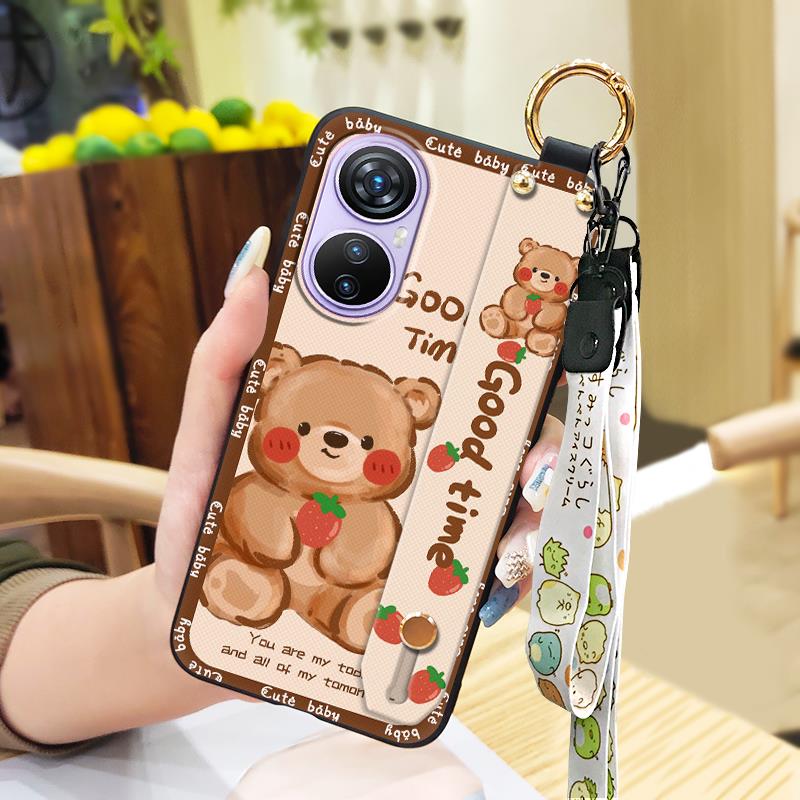 Soft case Wristband Phone Case For Blackview A200 Pro Phone Holder Anti-knock Protective Dirt-resistant Cute Shockproof