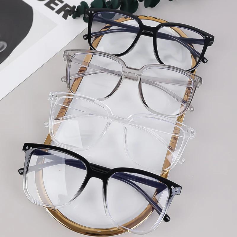 Vinage Anti Blue Light Glasses Men Computer Women Eyeglass Fashion Optical Plain Frame Spectacles Transparent Blocking Glasses