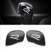 Car Gearbox Control Gear Lever Stickers Shift Stick Handle Accessories For VW GTI Polo Golf Passat Tiguan Arteon Taigo Hub Cap