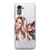 Queen Hair Baby Mom Girl Square Clear Soft Phone Case For Xiaomi Redmi Note 12 11 9S 9 8 10 Pro+ 7 8T 9C 9A 8A K40 Gaming Cover