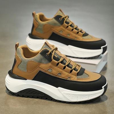 Rutschfeste Arbeits-Freizeitschuhe Herren Weicher Boden Wandern Board Schuhe Niedrigwasser Fußbekleidung Dicke Sohle Schüler Laufschuhe Herren Sneaker