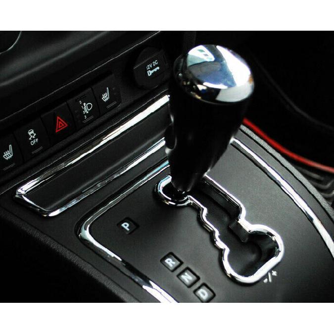 For Jeep Patriot Compass 2010-16 Chrome Center Console Storage Box Frame Trim