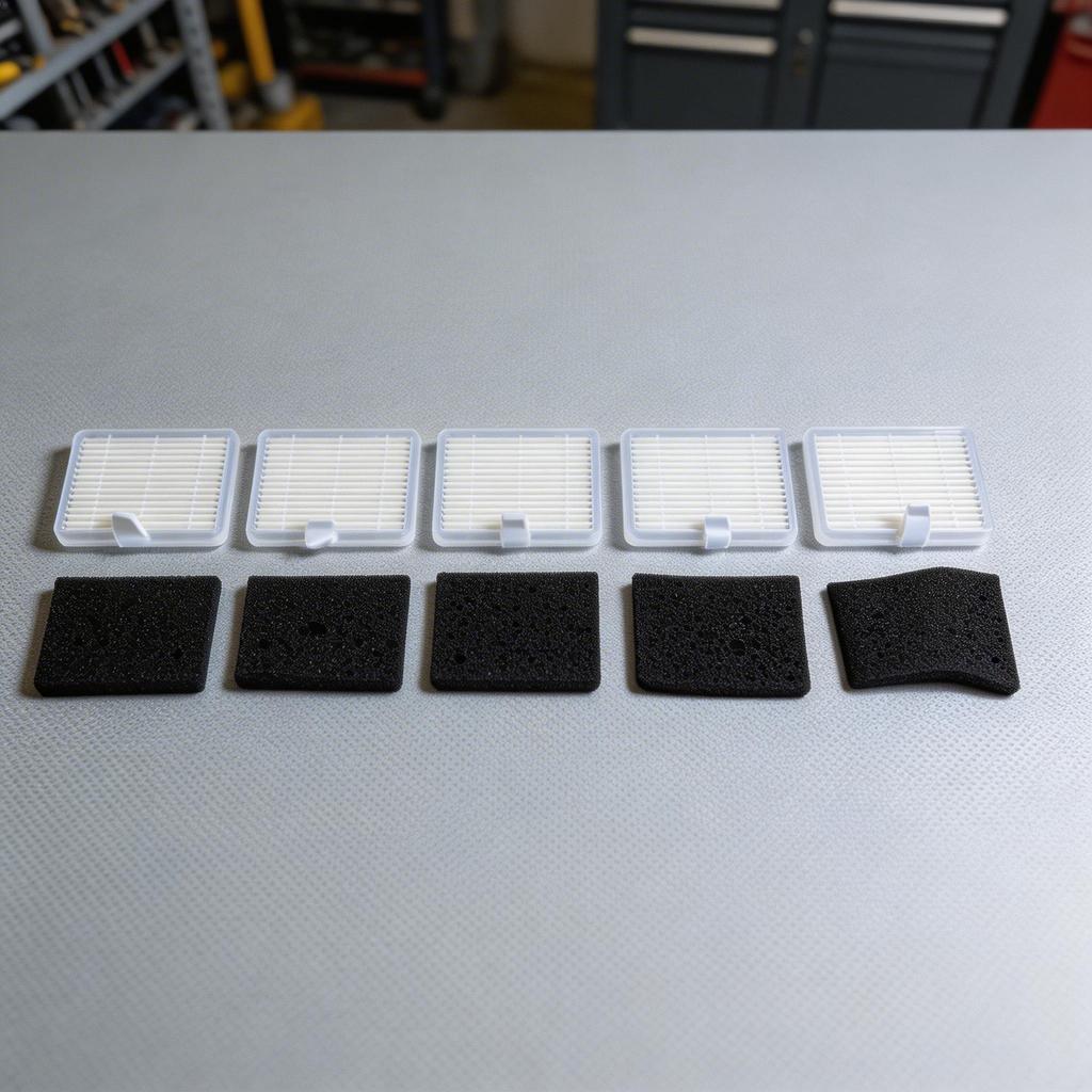 5PCS Replacement HEPA Filter Set Efficient Fine Dust Filtration Compatible With For Cecotec For Conga Y70 Robot Vacuum Cleaner