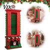 Decorazione Casa di Natale Babbo Natale Camini Calendario del Conto alla Rovescia, 24 Giorni Ornamento dell'Avvento di Claus Decorazione Tavola di Natale per Festa di Vacanza Calendario