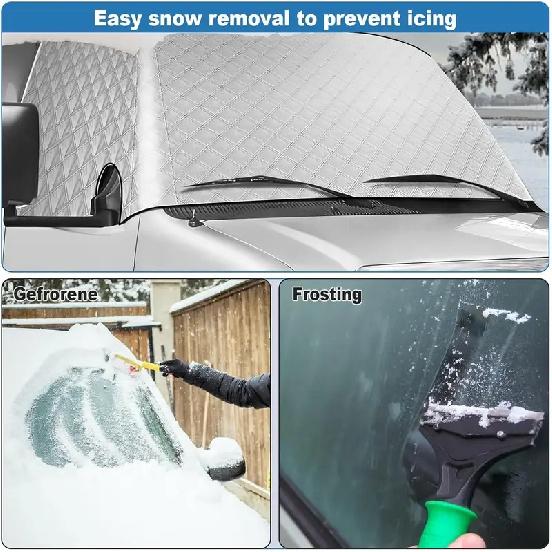 Front Windscreen Car Cover Winter Anti Frost Snow Ice Protection Cover Summer Sun Shade Cover For VW T6 Transporter 2016-2022
