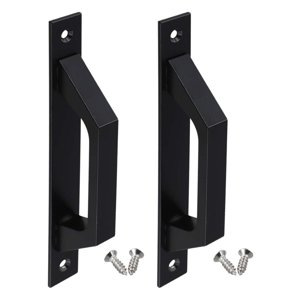 2PCS Sliding Door Pull Handles for Barn Doors Sheds Garages Made from Aluminum Alloy Heavy Duty with Ergonomic Design