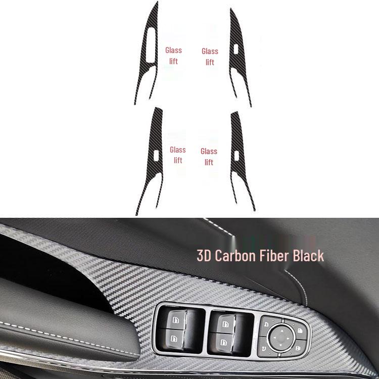 21st Gen Haval H6 Interior Carbon Fiber Gear Shift Decor Stickers