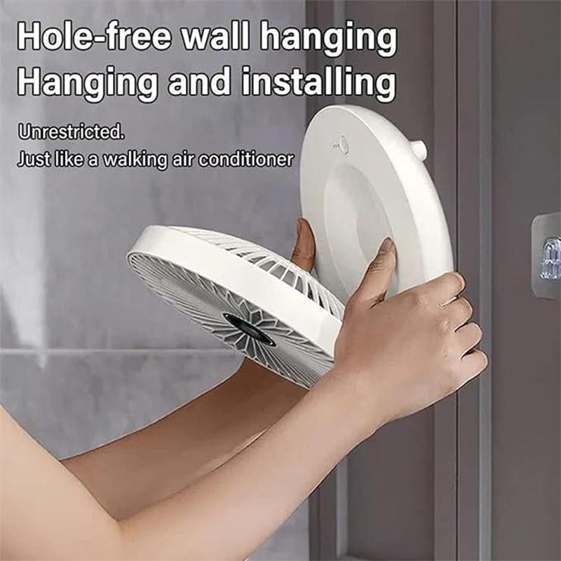 Elektrischer Tischventilator USB-Aufladung Leise Desktop Multifunktionaler Elektrischer Ventilator Starker Wind 3 Geschwindigkeiten Einstellbar Für Zuhause Büro