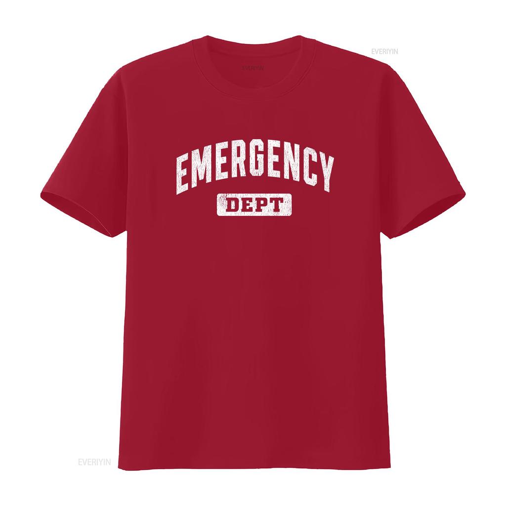 Emergency Departunisext Er Doctor Physician Nurse T Shirt Sweat 18859 Vintage Fashion Slightly Soft Streetwear Homme Unisex