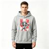 Men's Anime Nezuko Print Pullover Hoodie Casual Long Sleeve Sweatshirt for Daily Wear