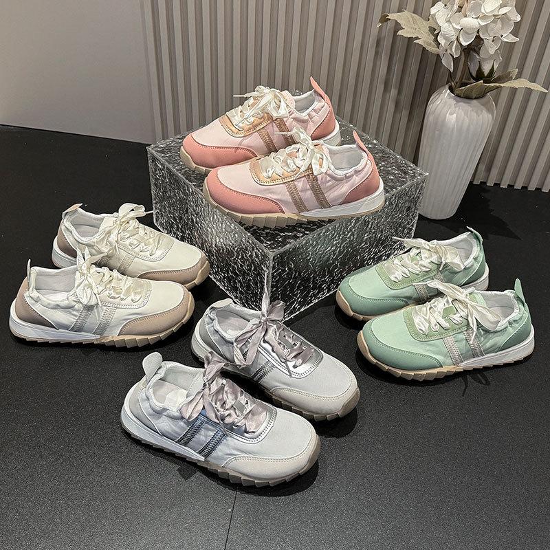 Silver Forrest Gump Shoes Women's Spring and Summer New Breathable Moral Training Shoes Casual Sports Shoes Canvas