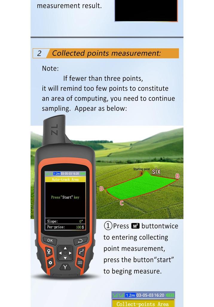 ZL-166 High-Precision Handheld GPS (English Version)
