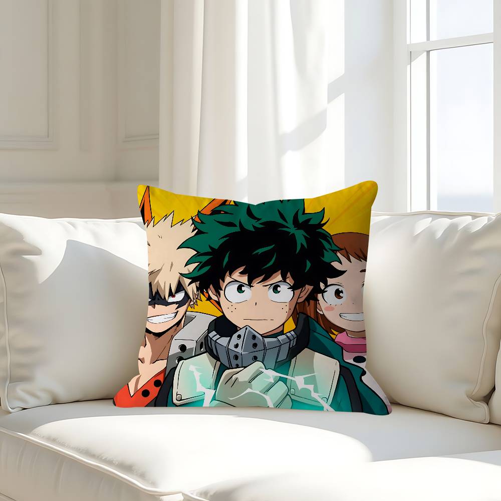 

My Hero A-Academia Pillow Case Removable Washable Cushion Cover – All-Season Soft Linen 16x16Inch
