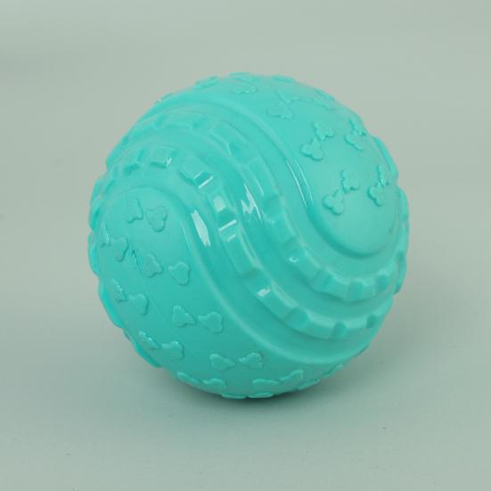 Quietschkugel Hundespielzeug Gummiball Hundekauspielzeug Interaktives Hundezahnreinigung Apportierspielzeug für Welpen Zahnen Hunde Training