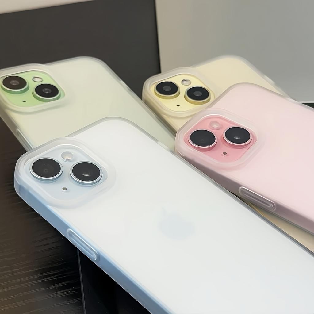 Fashion Soft Frosted Phone Case For iPhone 16 Pro Max Cases iPhone 11 16 12 13 14 15 Pro Max Matte Transparent Case Cover Bumper