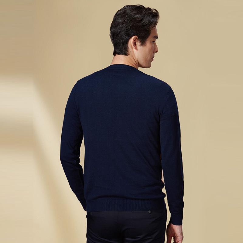 Goldbergh Men's Autumn Red Color Block Cardigan Sweater