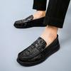 Herren-Loafer mit Krokodilmuster Herrenmode Schuhe Neu Frühling Bequeme Herren-Flats Bequeme Mokassins Klassische Leder Herren Freizeitschuhe
