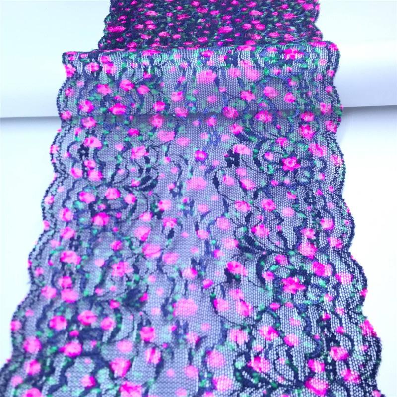 

Многоцветное эластичное кружево шириной 16,5 см, эластичная спандекс швейная кружевная отделка для нижнего белья, бюстгальтера, одежды, рукоделия 2 meters x 16.5 cm разноцветный