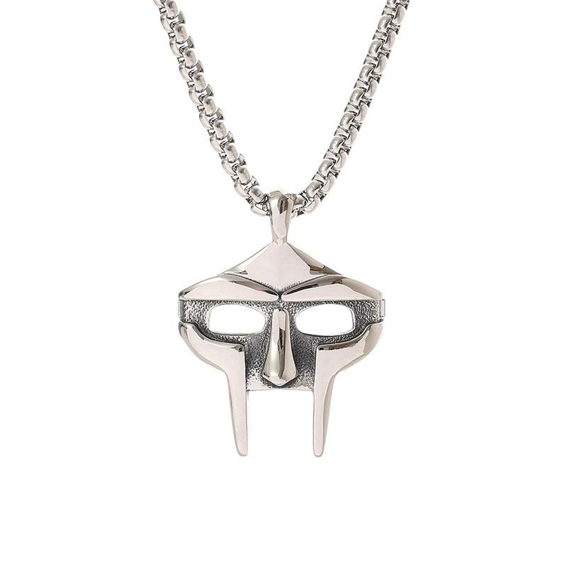 Spartan Skull Mask Punk Necklace – European & American Style